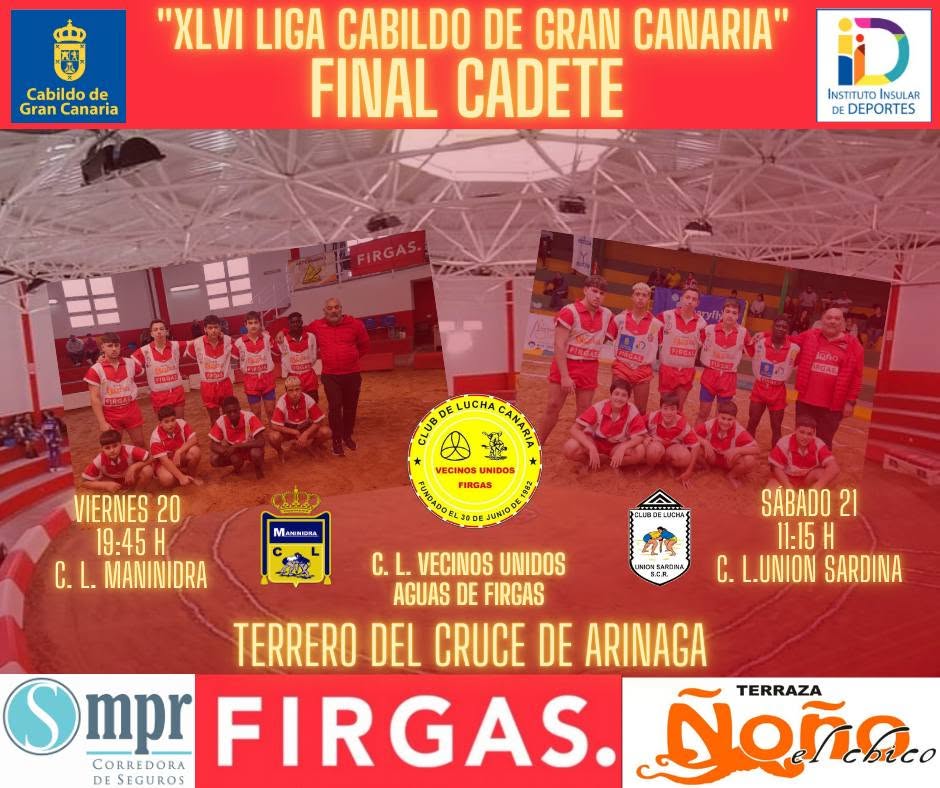 Cantera cadete · Cartel de la final de Liga · Febrero de 2026