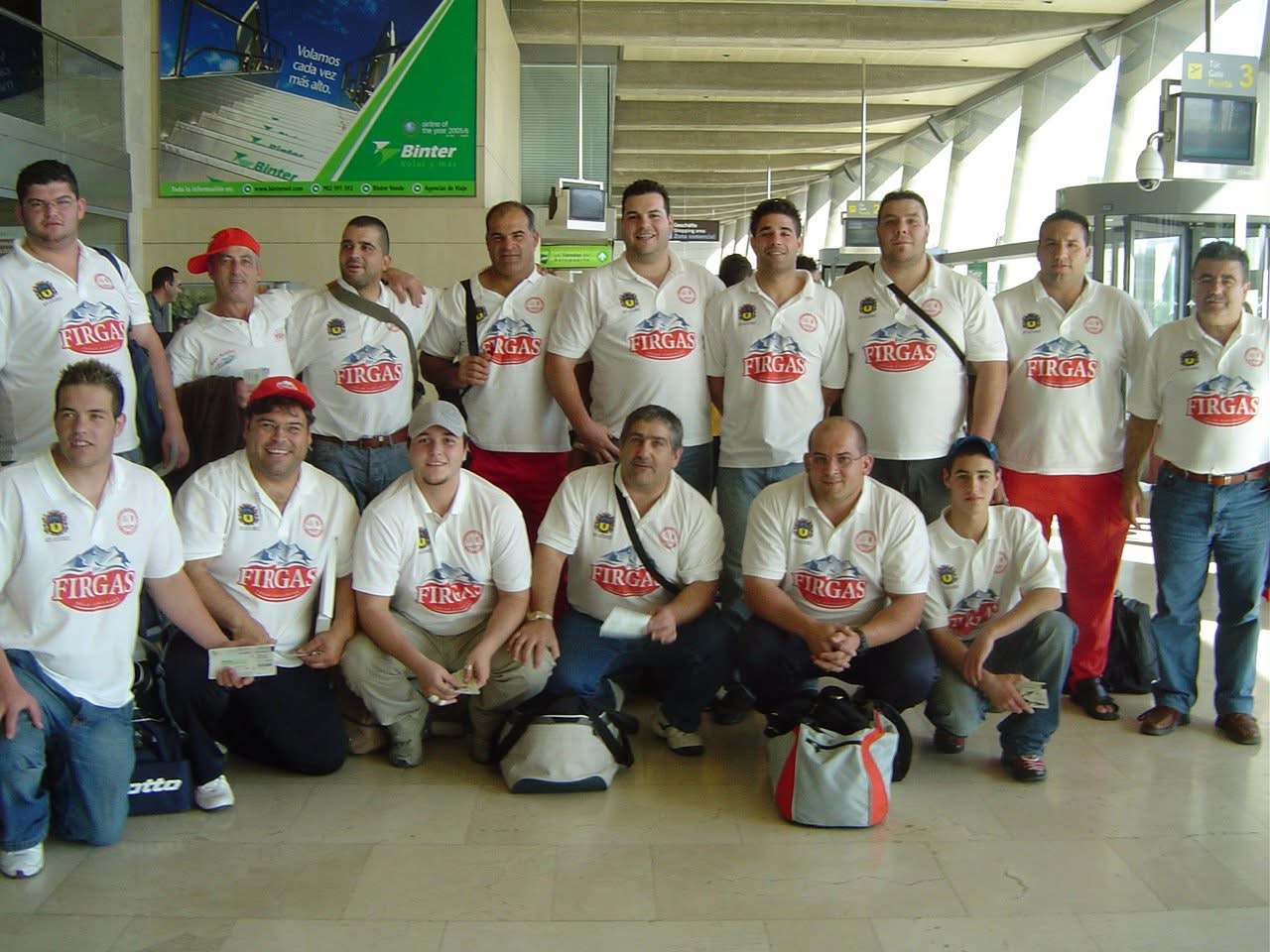 El club en el aeropuerto durante un desplazamiento